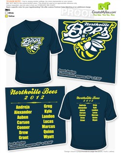 Little League Team Shirt Designs | CreateMyTee