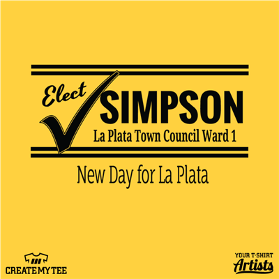 Elect Simpson, La Plata Town Council Ward 1