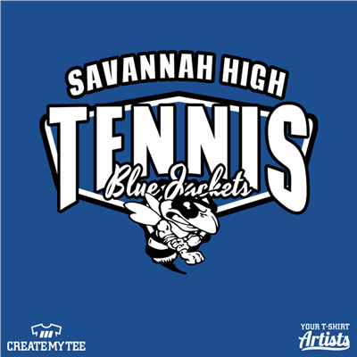 Savannah High Tennis, Blue Jackets, Angry Wasp/Bee