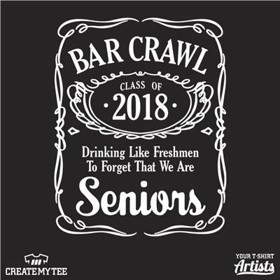 Jack Daniels Bar Crawl Class of 2018