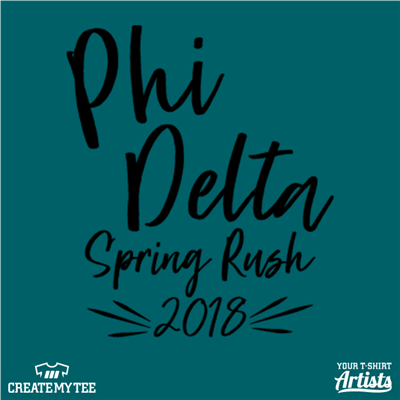 Phi Delta, Spring Rush, Greek
