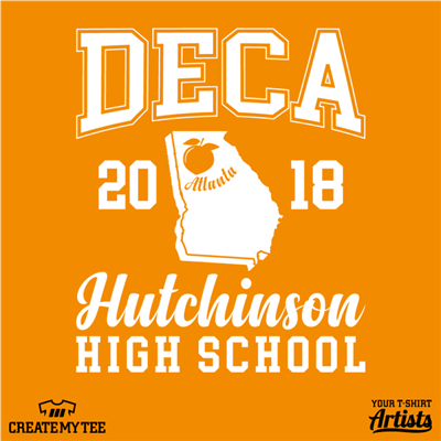 Hutchinson, High School, DECA, Atlanta, Georgia, Peach, School