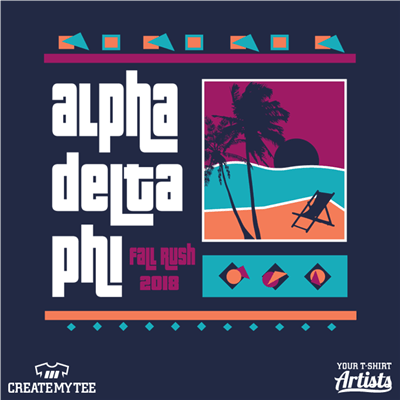 ADP, Alpha Delta Phi, Fall Rush, 2018, Grand Theft Auto, GTA, Palm Tree, Miami
