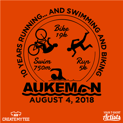 Aukeman, 2018, Bike, Swim, Run, Triathlon
