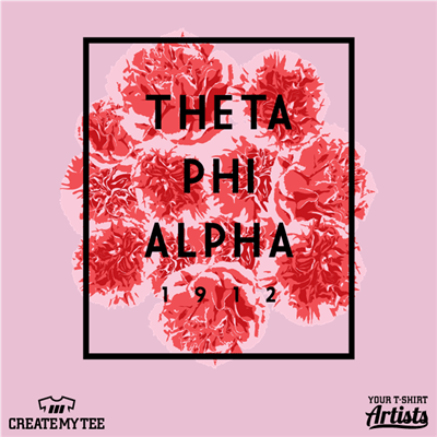 Theta Phi Alpha, Greek, Floral, Flowers, Flower