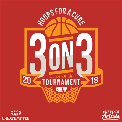 3-on-3, Basketball, Tournament, Hoops For a Cure, Hoops, 2018