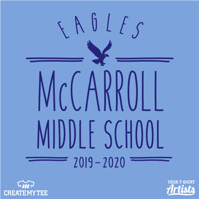 McCarroll ,Middle School, Eagles, School