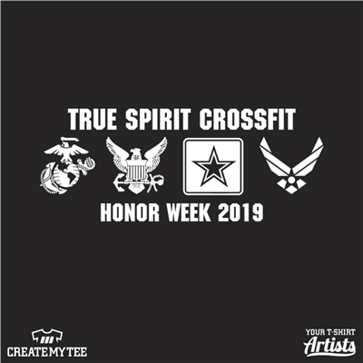 True Spirit Crossfit, Honor Week, 2019, Military