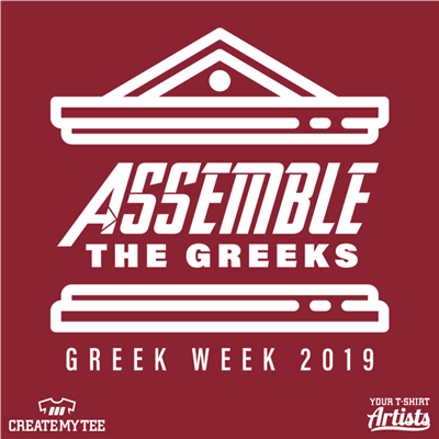 Assemble the Greeks, Greek Week, Greek Temple, Avengers