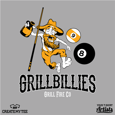 Grillbillies, Pool, Team, Billiards, 8 Ball, Grill Fire Co