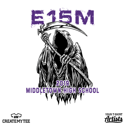 EFM, E15M, Every Fifteen Minutes, Grim Reaper, Scythe, High School, Middletown