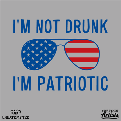 Amazon, Not Drunk, Patriotic, Shades, Sunglasses, America, 4th of July