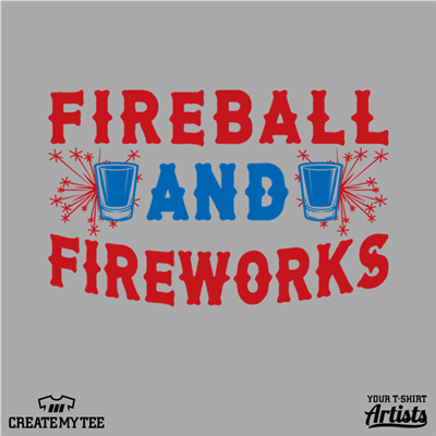 Fireball, Fireworks, Shots, Amazon, 4th of July, America