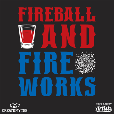 Fireball, Fireworks, Amazon, Shots, 4th of July