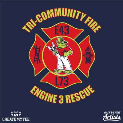 Tri-community, Fire, Fire Department, Engine 3, Rescue, Fireman, Frog