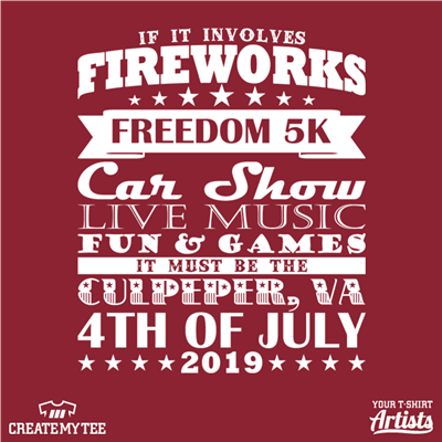 City of Culpeper, 4th of July, Race, 2019