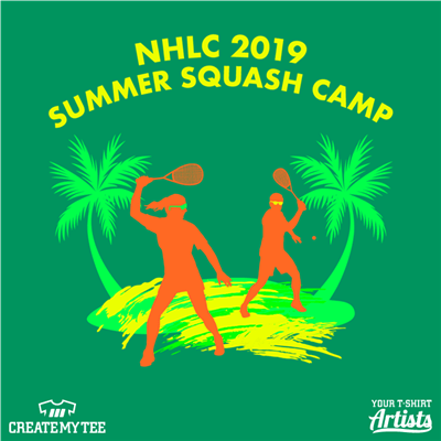 NHLC, 2019, Summer Squash, Camp, Squash, Palm Tree, Beach