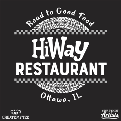 HiWay, Road To Good Food, Ottowa, Restaurant, Cars
