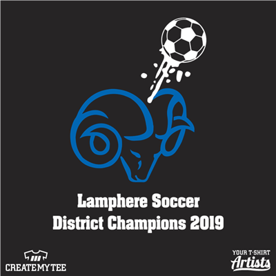 Lamphere, Soccer, District Champions, Ram