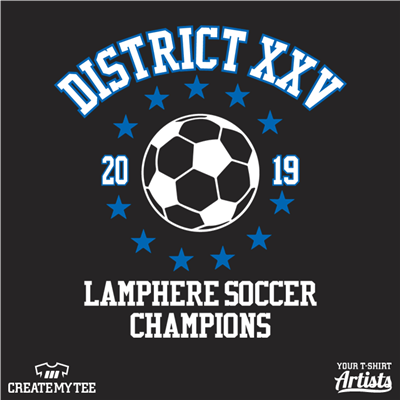 Lamphere, Soccer, District Champions, District XXV, 2019