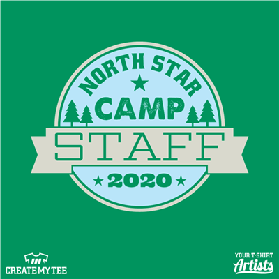 North Star, Camp, Staff, 2020, Circle, Badge