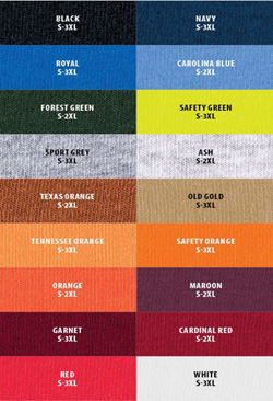 *some colors vary by availability