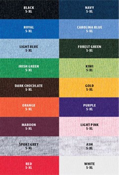 *some colors vary by availability