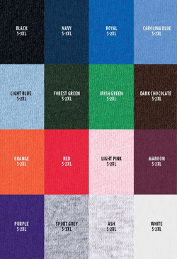 *some colors vary by availability
