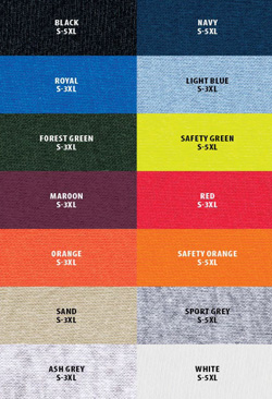 *some colors vary by availability
