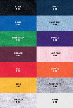 *some colors vary by availability