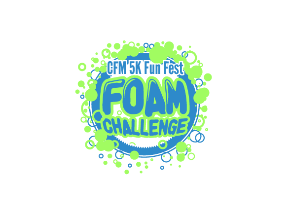 5k Run Foam Challenge Custom T-Shirt Design
