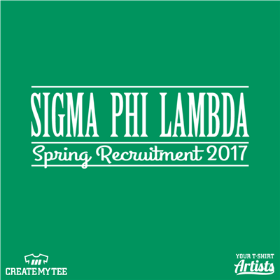 Sigma Phi Lambda, Spring Recruitment