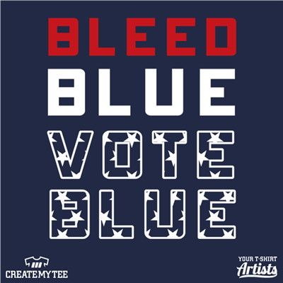 Bleed Blue Vote Blue