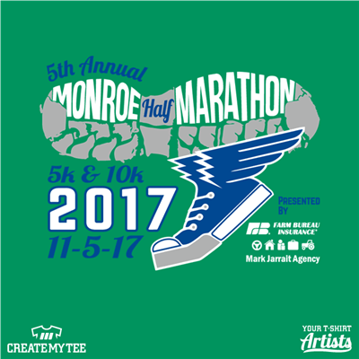 Monroe Half Marathon, Road Race, 5k, 10k