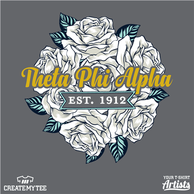 Theta Phi Alpha, Roses, Flower, Flowers, White