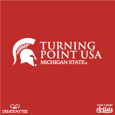 MSU, Michigan State University, Spartan Helmet, Turning Point USA