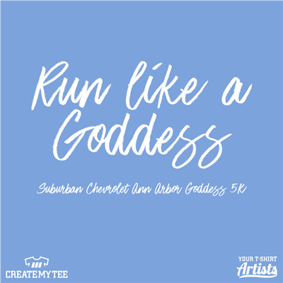 Epic, Run like a goddess (rough brush script)