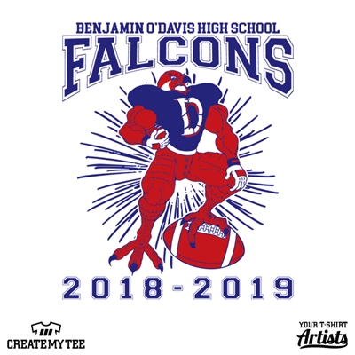 Falcons, Benjamin O'Davis High School, Buff Football Flacon