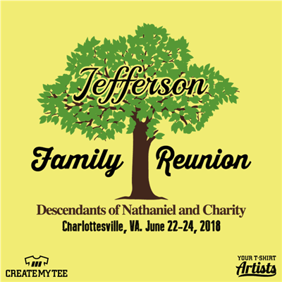 Jefferson, Family Reunion, Tree, Family