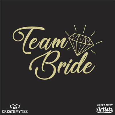 Bride Tribe, Team Bride, Diamond, Bride