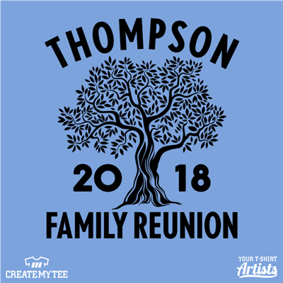 Thompson, 2018, Family Reunion, Reunion, Family, Tree