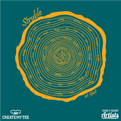 Struble, Family Reunion, Family, Reunion, Tree Trunk, Tree, Rings