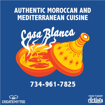 Casablanca, Mediterranean, Moroccan, Food