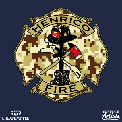 Digital Camo, Henrico Fire, Fire Department, Camo