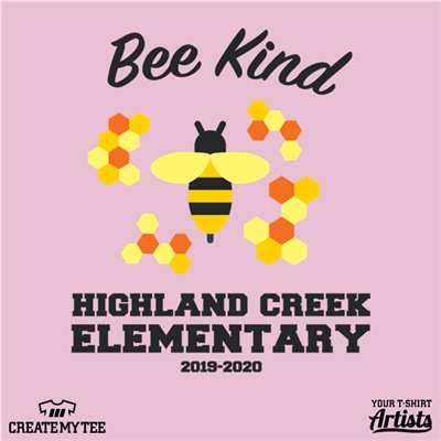 bee kind, highland creek, elementary, 2020