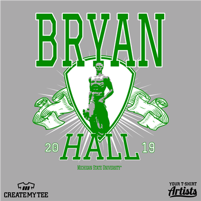 Bryan Hall, Michigan State, MSU, Spartan Statue