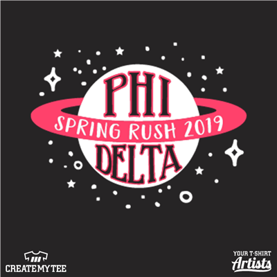 Phi Delta, Spring Rush, Greek, Rush, Space, Planet, Saturn