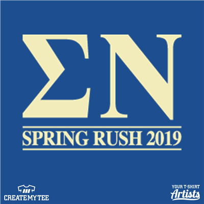 Sigma Nu, Spring Rush, Greek