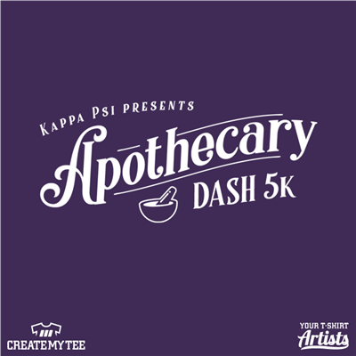 Apothecary Dash, 5k, Alpha Psi, Road Race, Greek