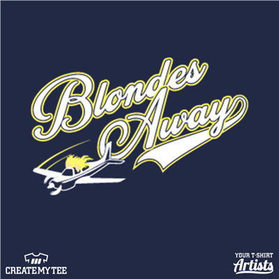 Blondes Away, Plane, Blondes, Girls, Flying, Air